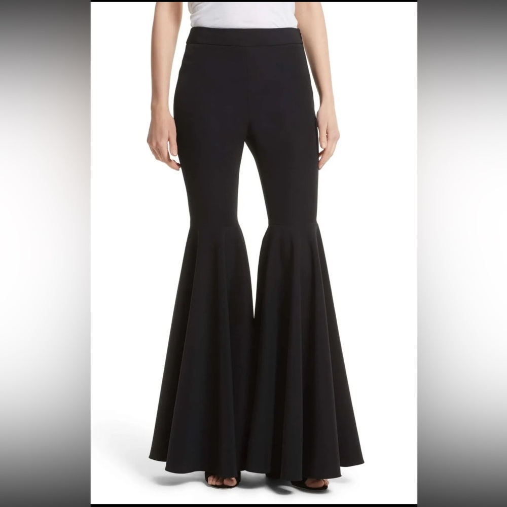 Milly Black Flare Boot-Cut Jumpsuit Pants